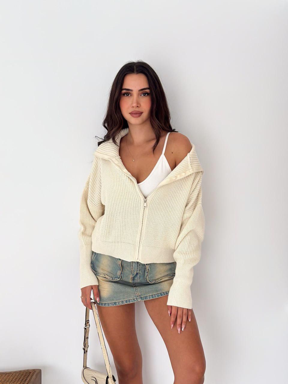 Knit Zip Sweater