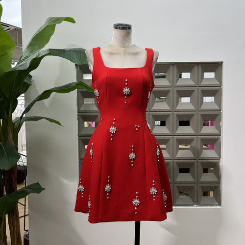 Aurelle Square Neck Mini Dress