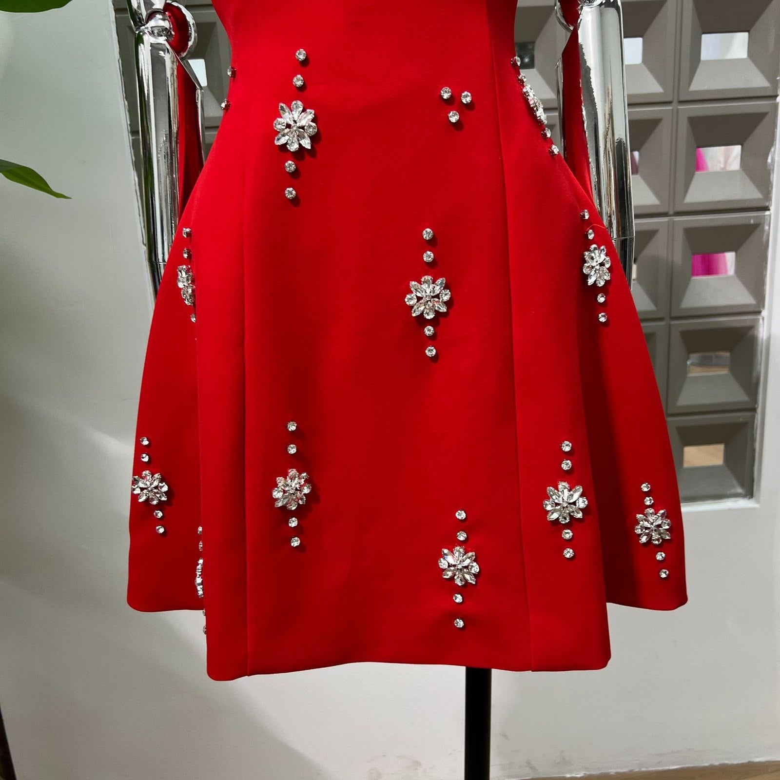 Aurelle Square Neck Mini Dress