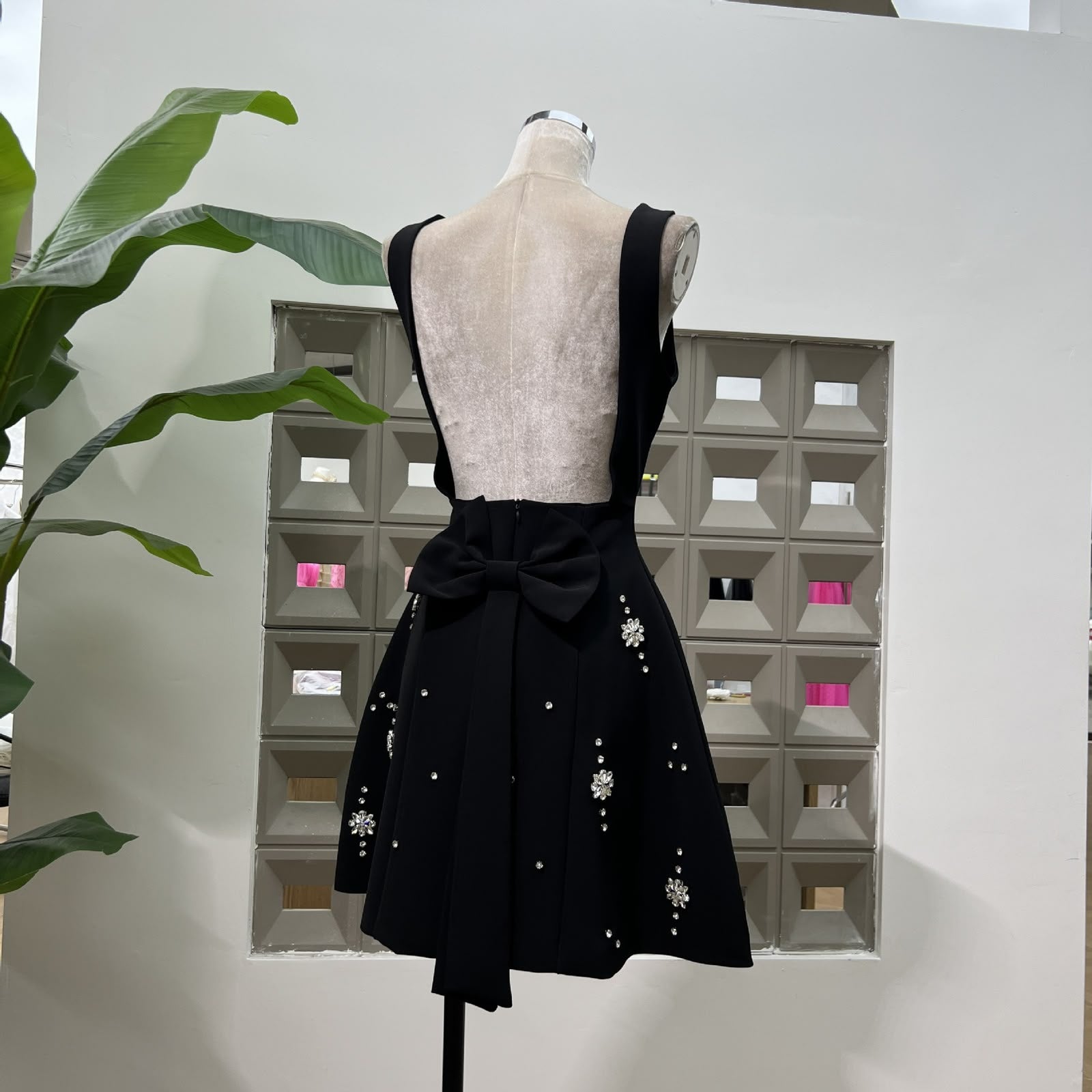 Aurelle Square Neck Mini Dress