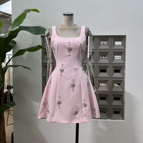 Aurelle Square Neck Mini Dress