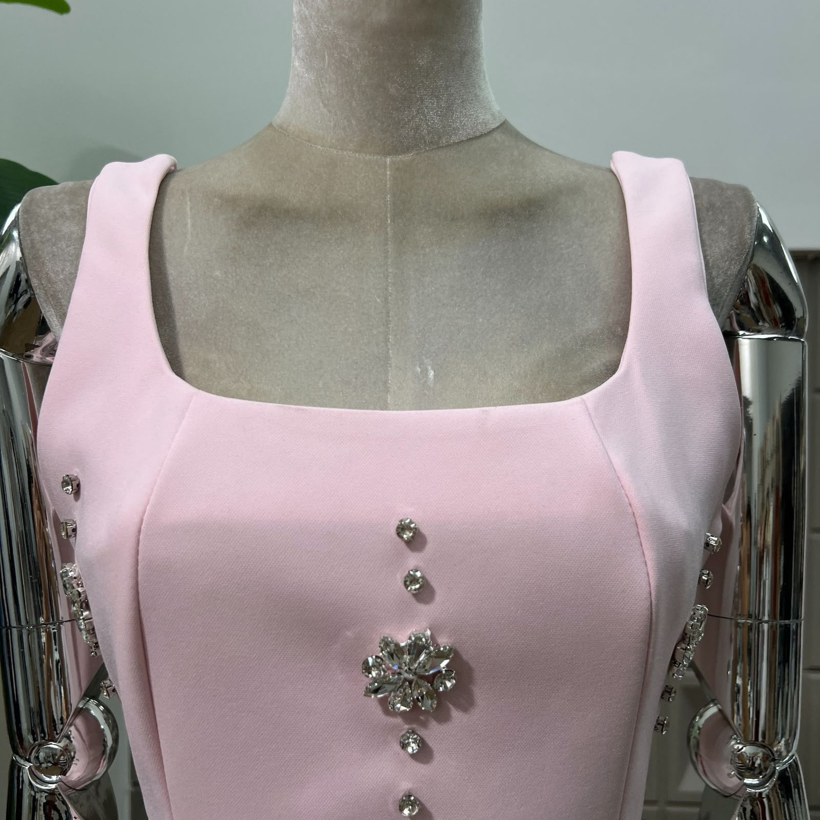 Aurelle Square Neck Mini Dress