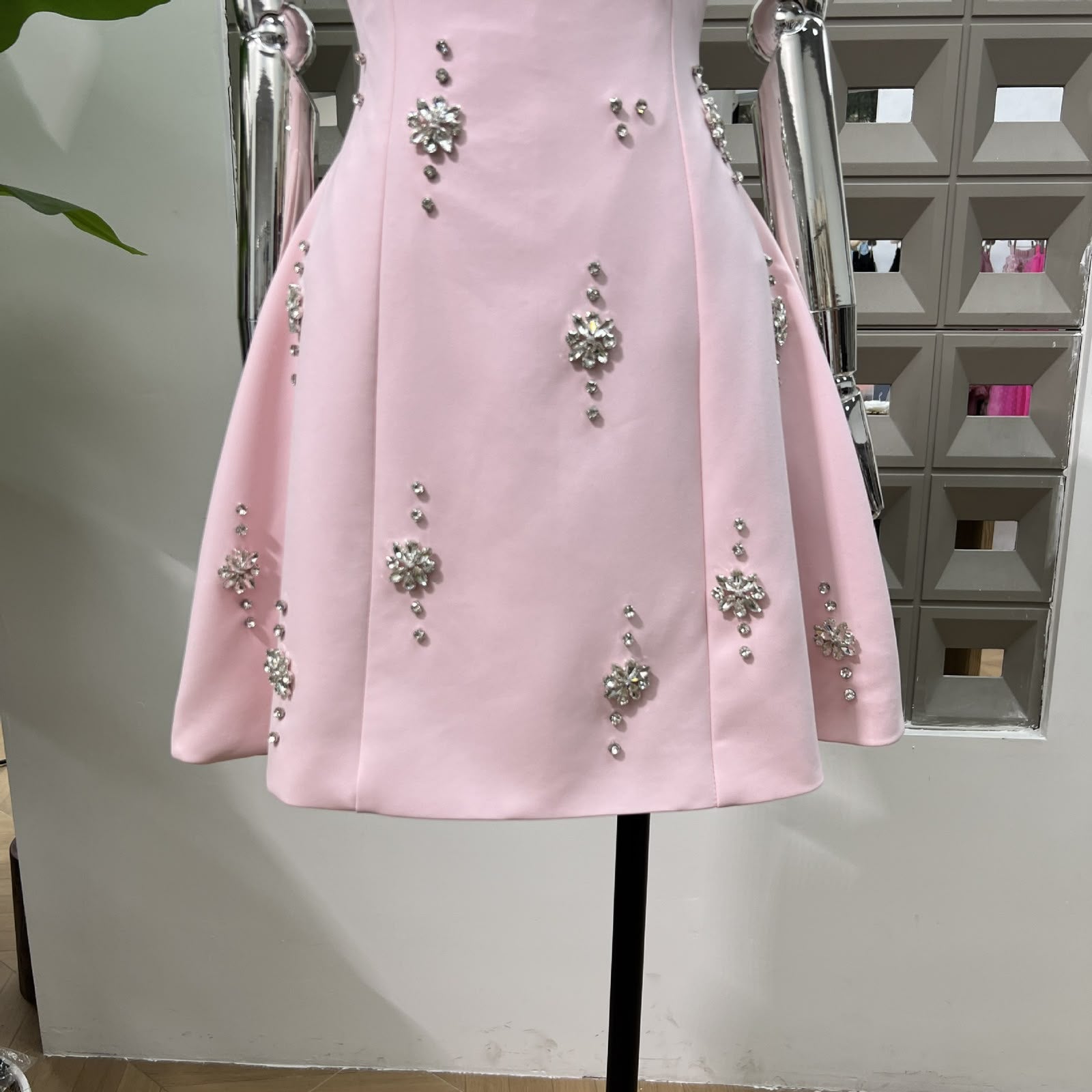 Aurelle Square Neck Mini Dress