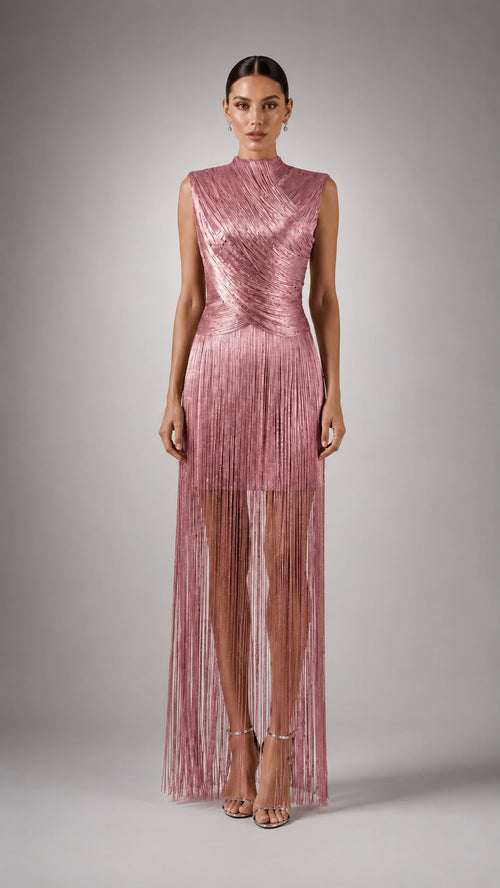 Avelisse Embroidered Organza Dress