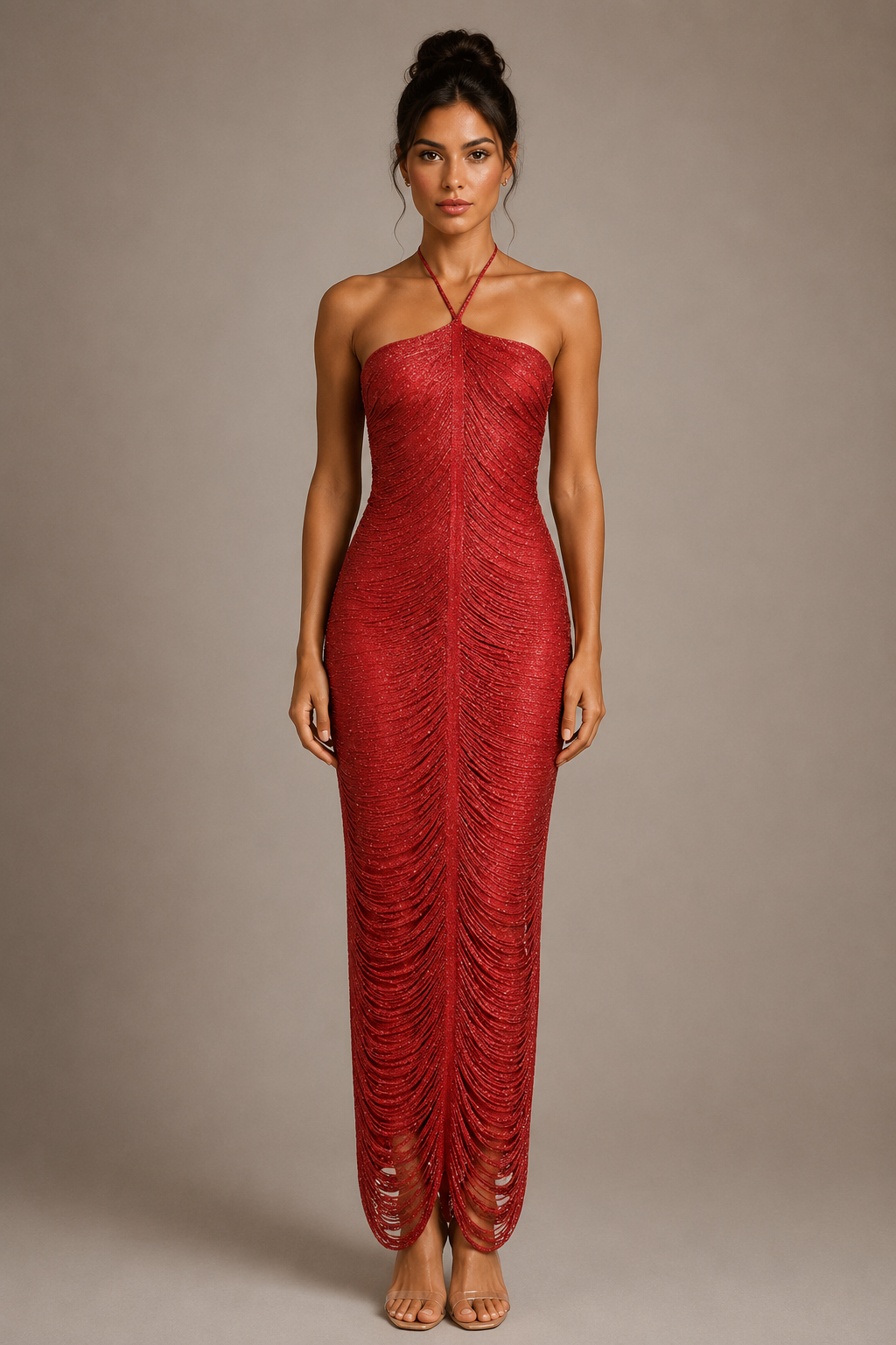 Velmira Tassel Maxi Dress