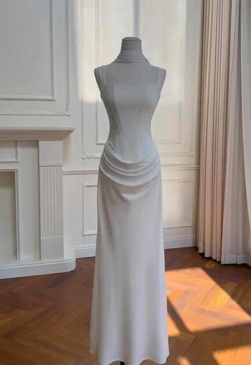 Alessia Satin Mermaid Maxi Dress