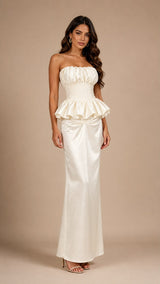 Amara Pleated Lotus Maxi Set