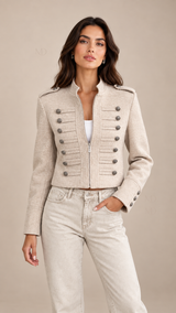 Sloane Military Cropped Jacket