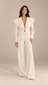 Celeste Wide-Lapel Suit Set