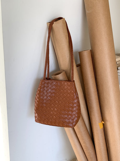 Artisan Woven Bucket Bag