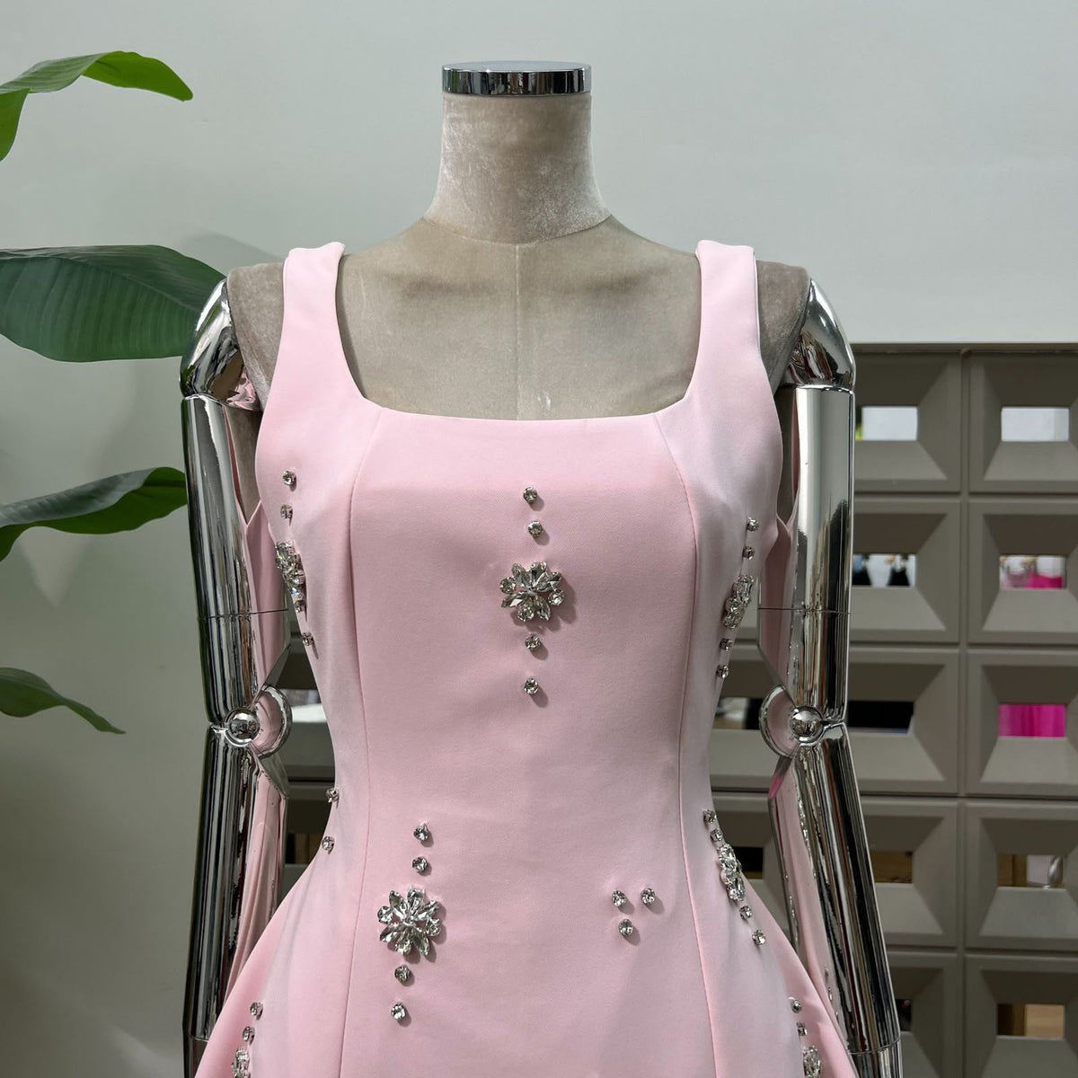Aurelle Square Neck Mini Dress