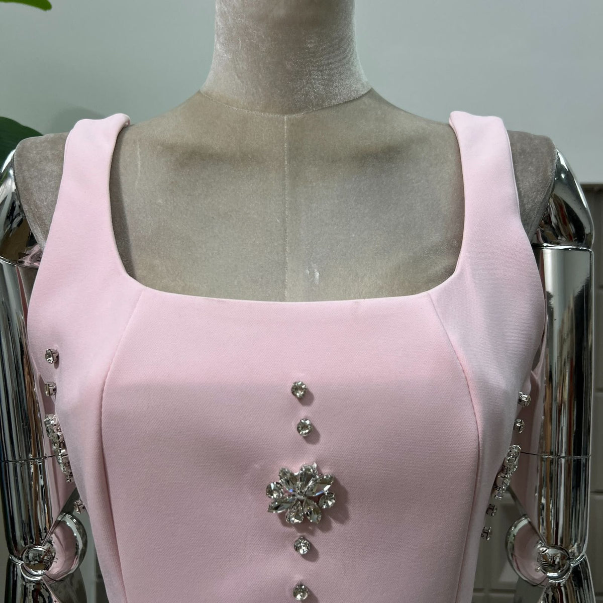 Aurelle Square Neck Mini Dress
