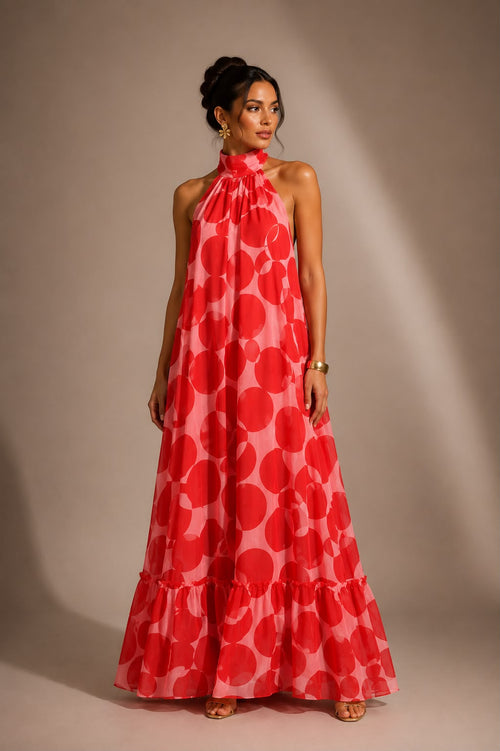Aurevienne Halter Maxi Dress