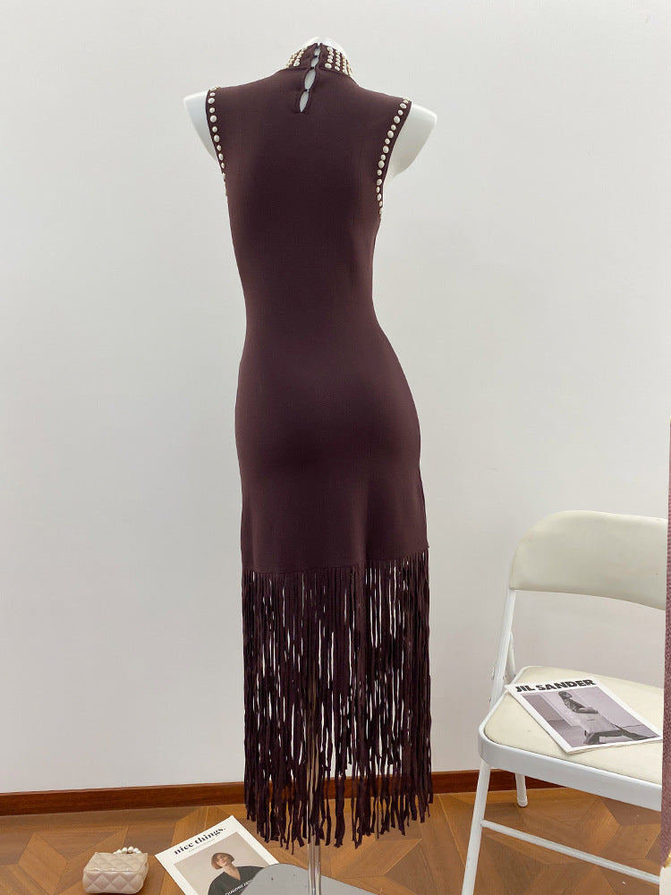 Aurex Rhinestone Maxi Dress