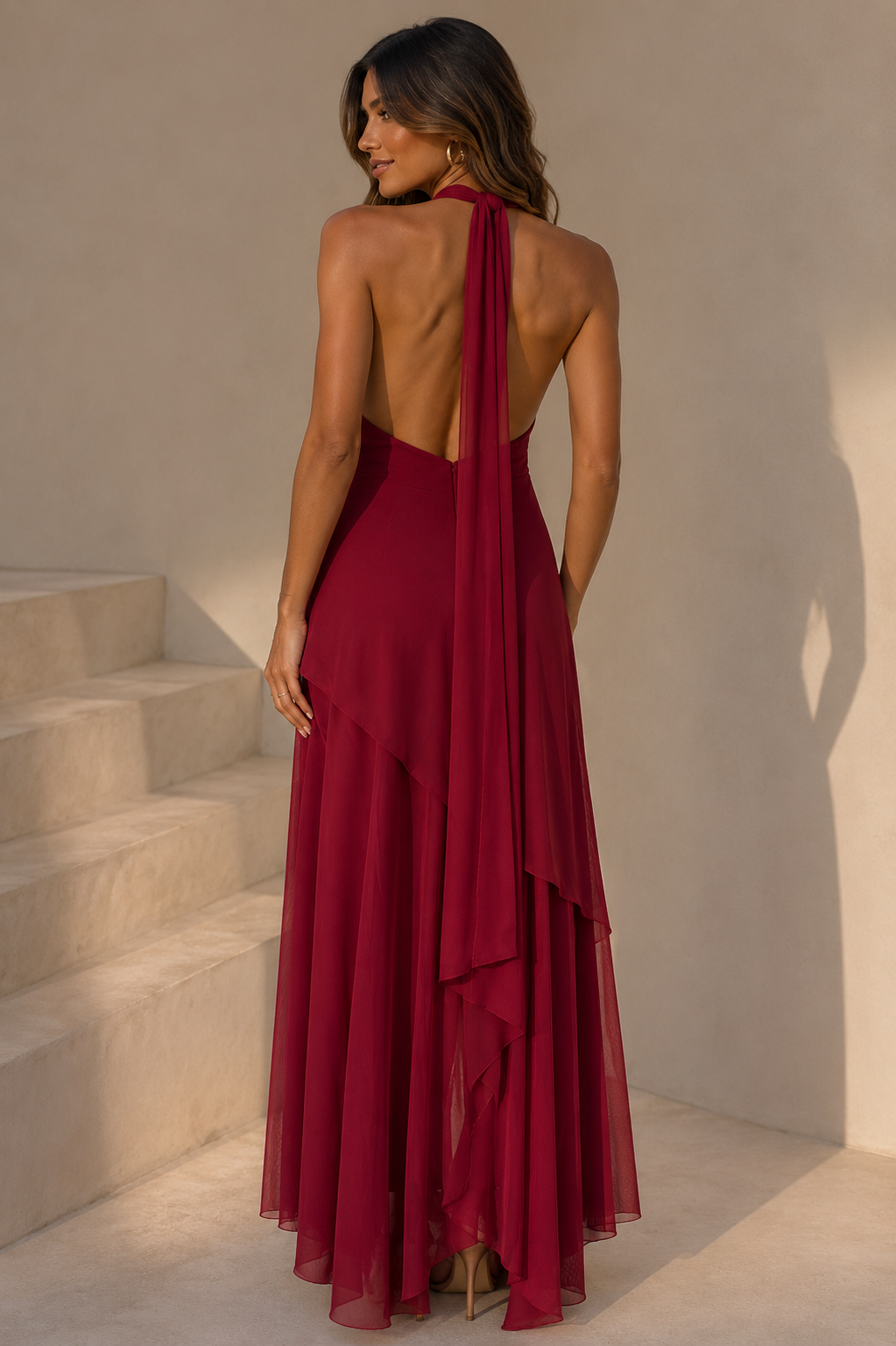 Zyra Mesh Maxi Dress
