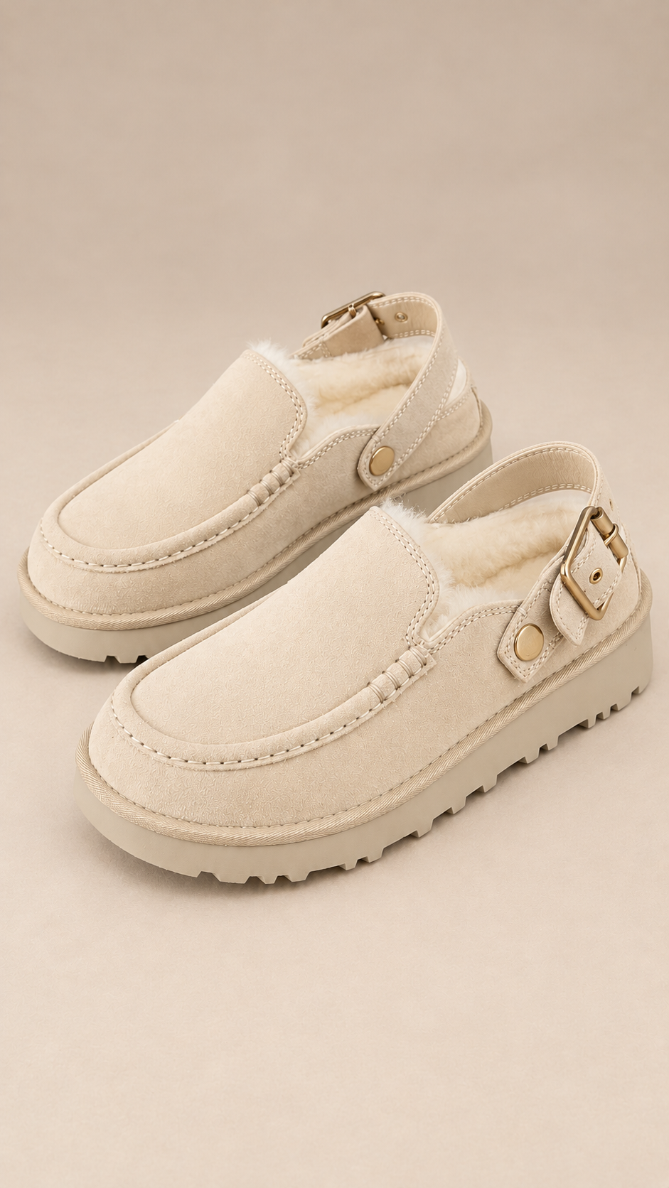 Amalia Moc-Stitch Clog — Beige product only