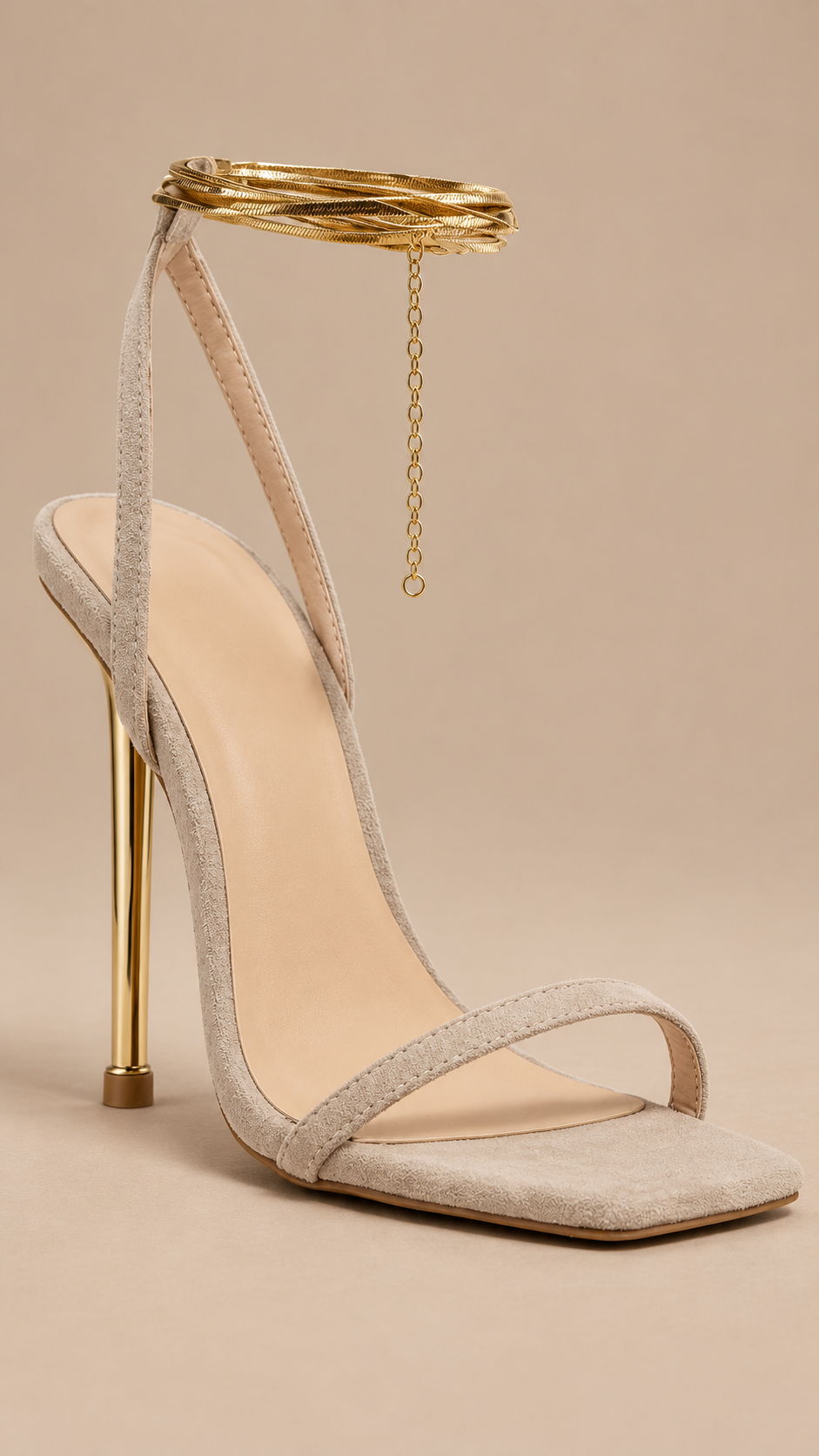 Thaisa Anklet Sandal — Beige White product only