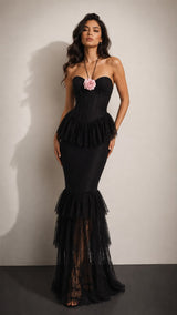 Bellavique Printed A-Line Dress