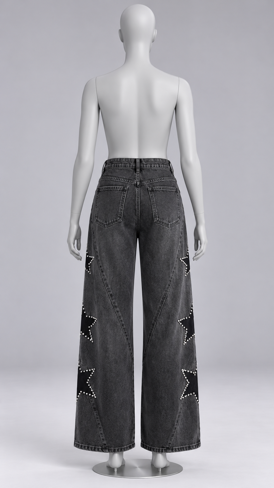 Astra Constellation Jeans — Black mannequin back