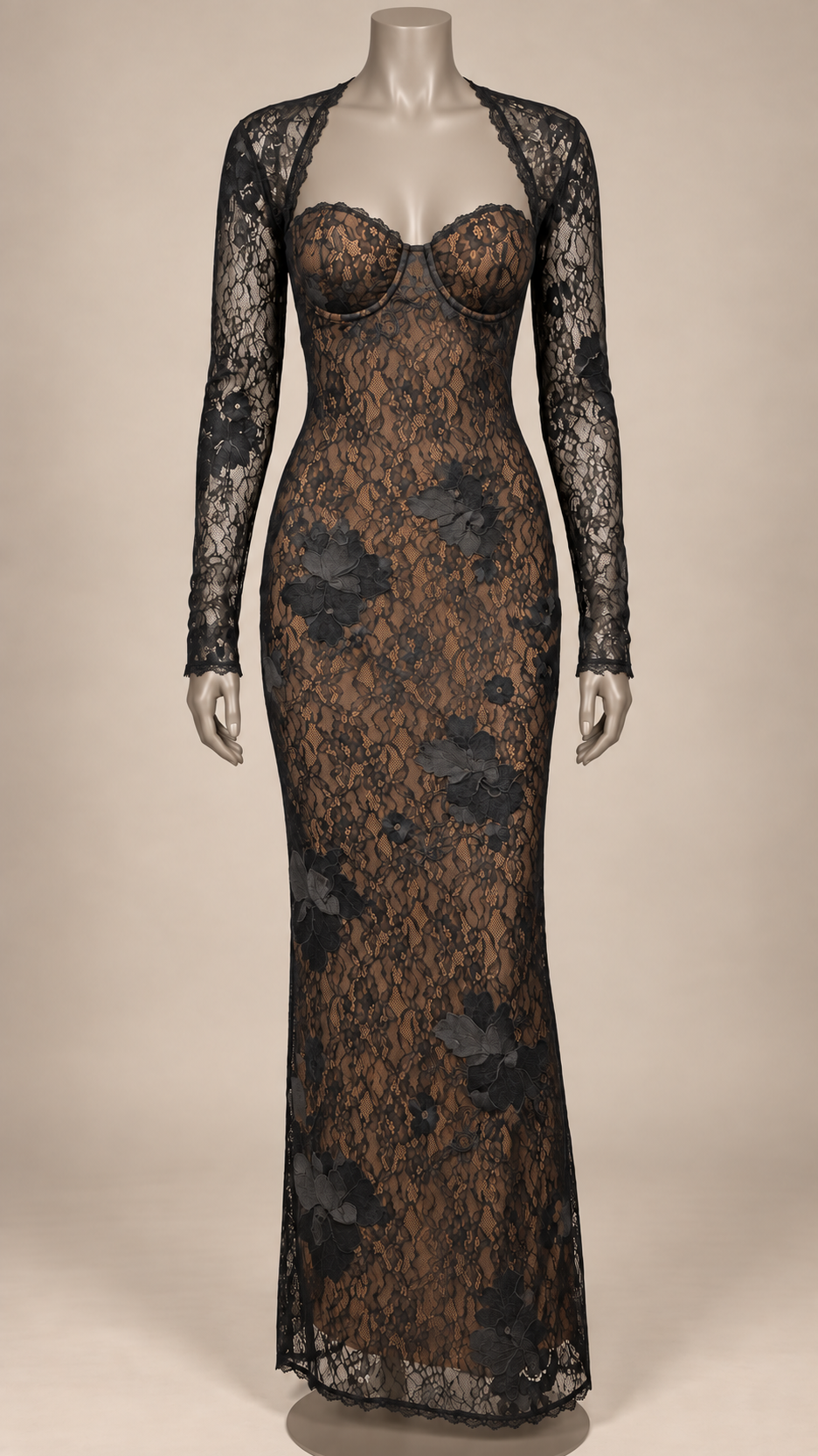 Ariane Bolero Set — Black mannequin front