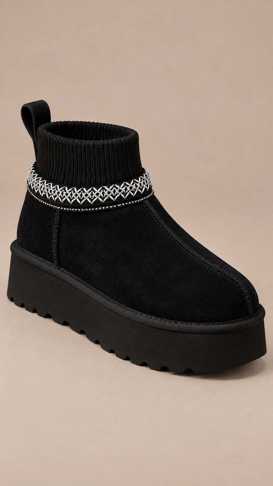 Sierra Platform Snow Boots — Black product closed