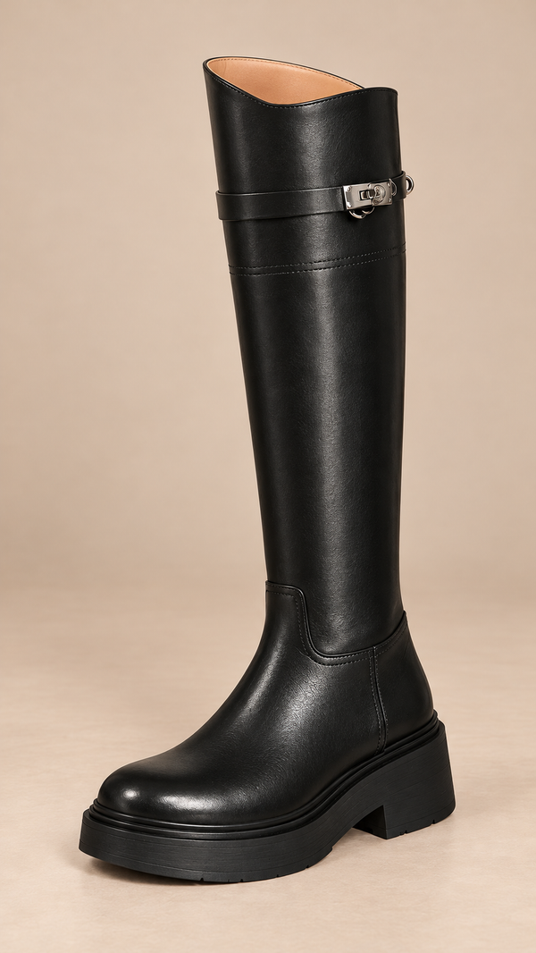 Bettany Contrast-Cuff Boot