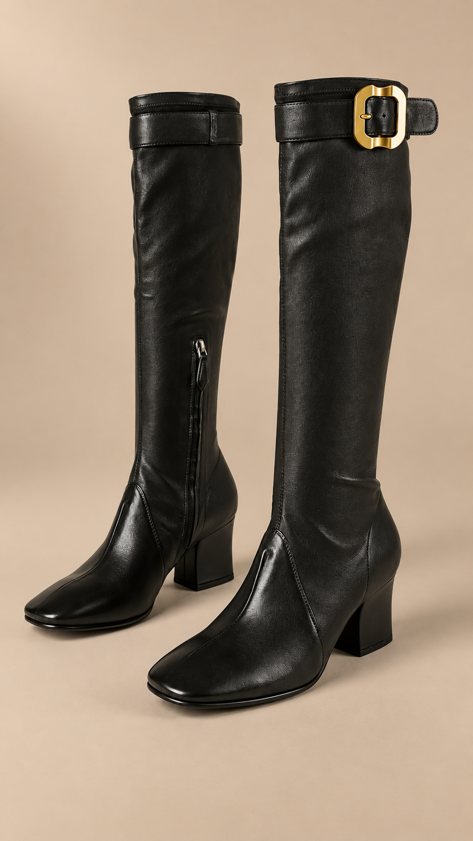Imogen Stretch Knee Boots — Black product only