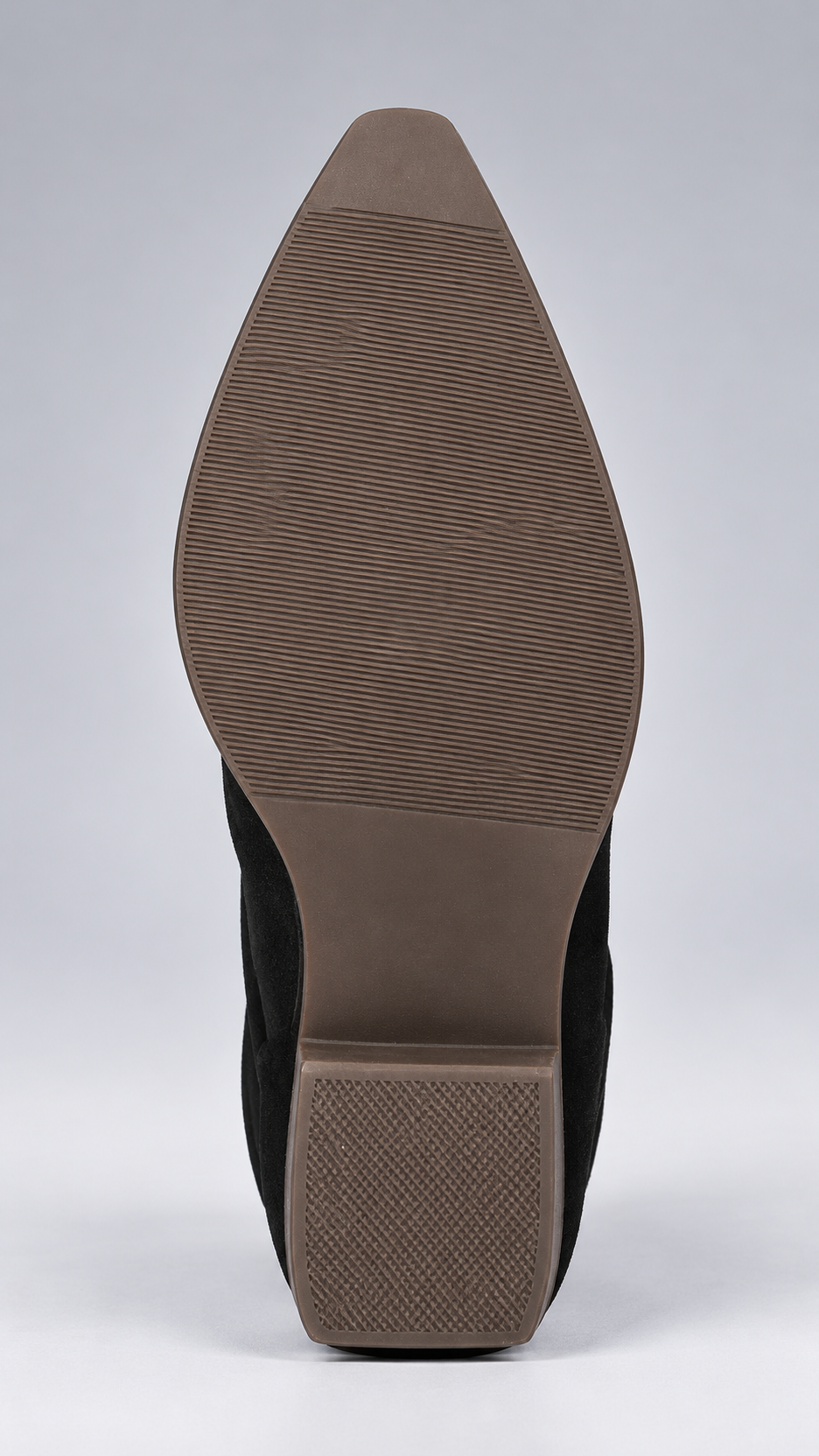 Annalena Grommet Slouch Boots — Black shoe sole