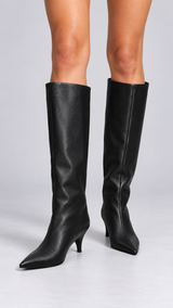 Maribeth Stiletto-Point Knee Boot