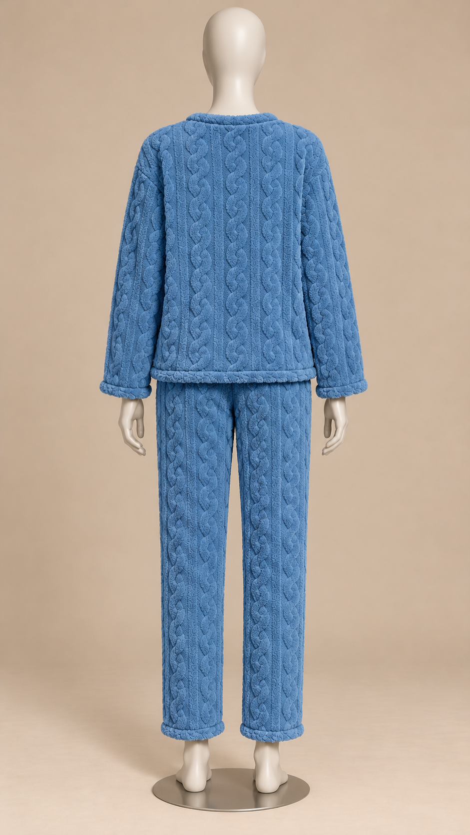 Philippa Bear-Patch Set — Blue mannequin back
