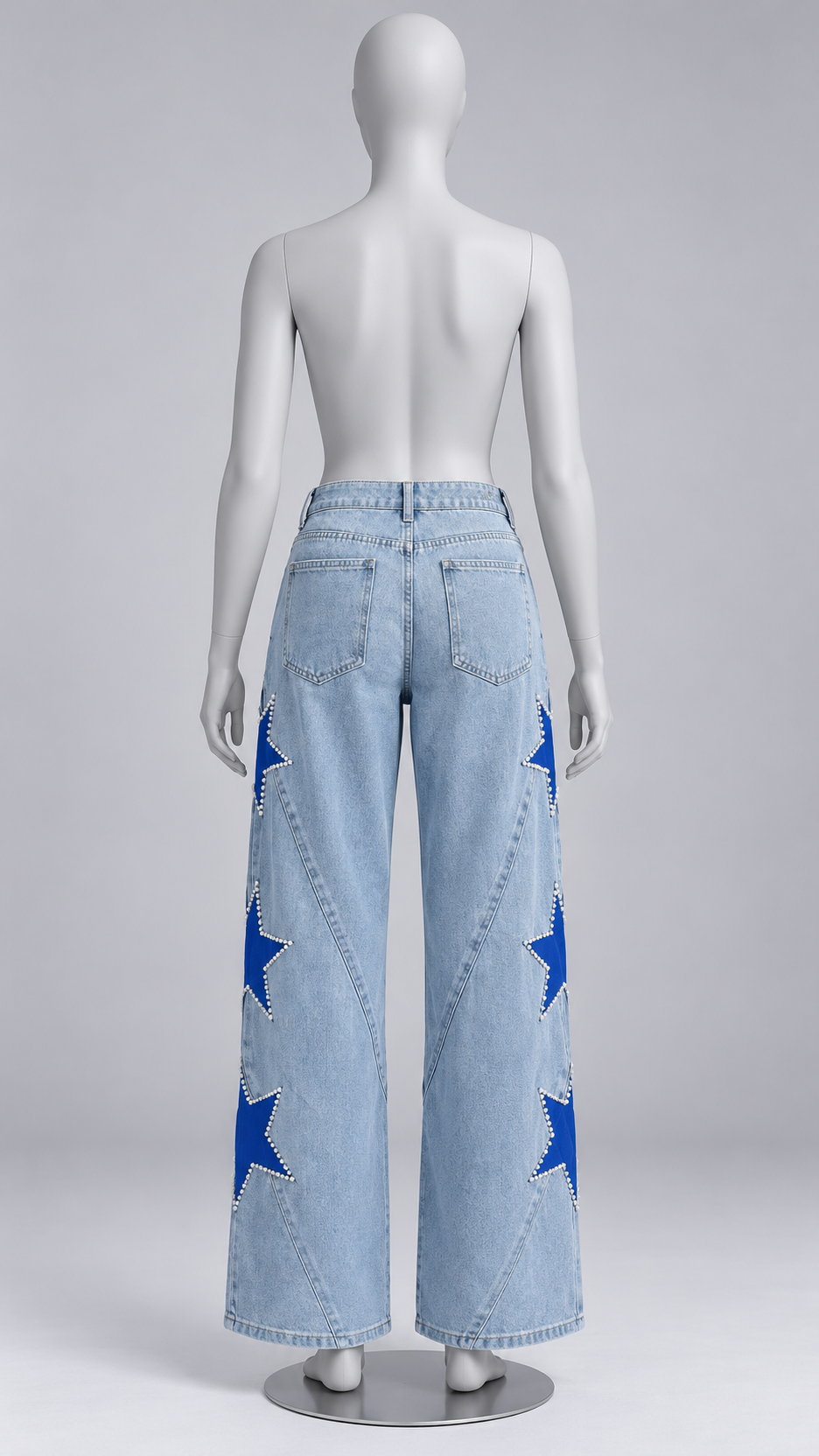 Astra Constellation Jeans — Blue mannequin back