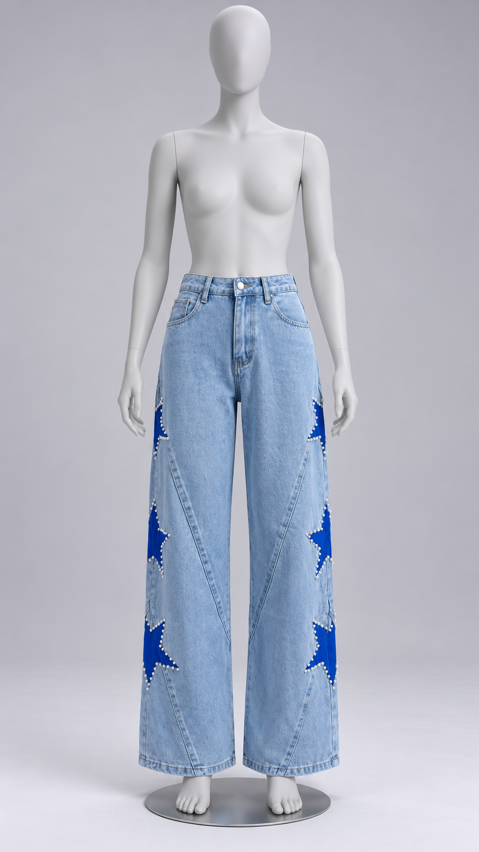 Astra Constellation Jeans — Blue mannequin front