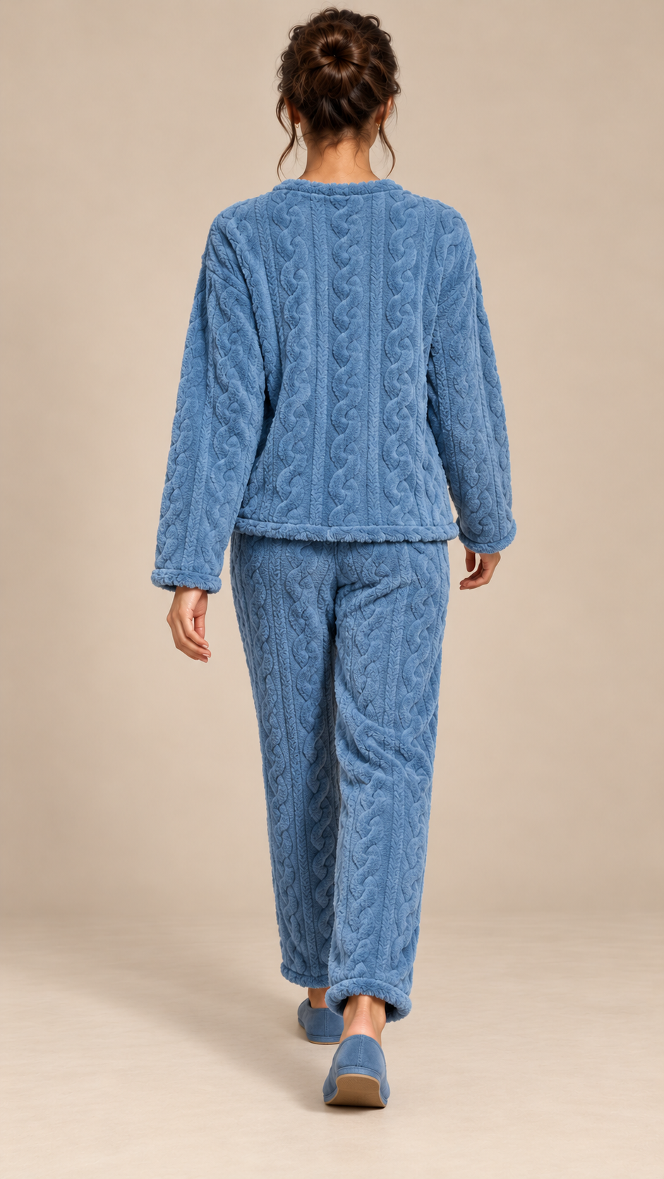 Philippa Bear-Patch Set — Blue model back