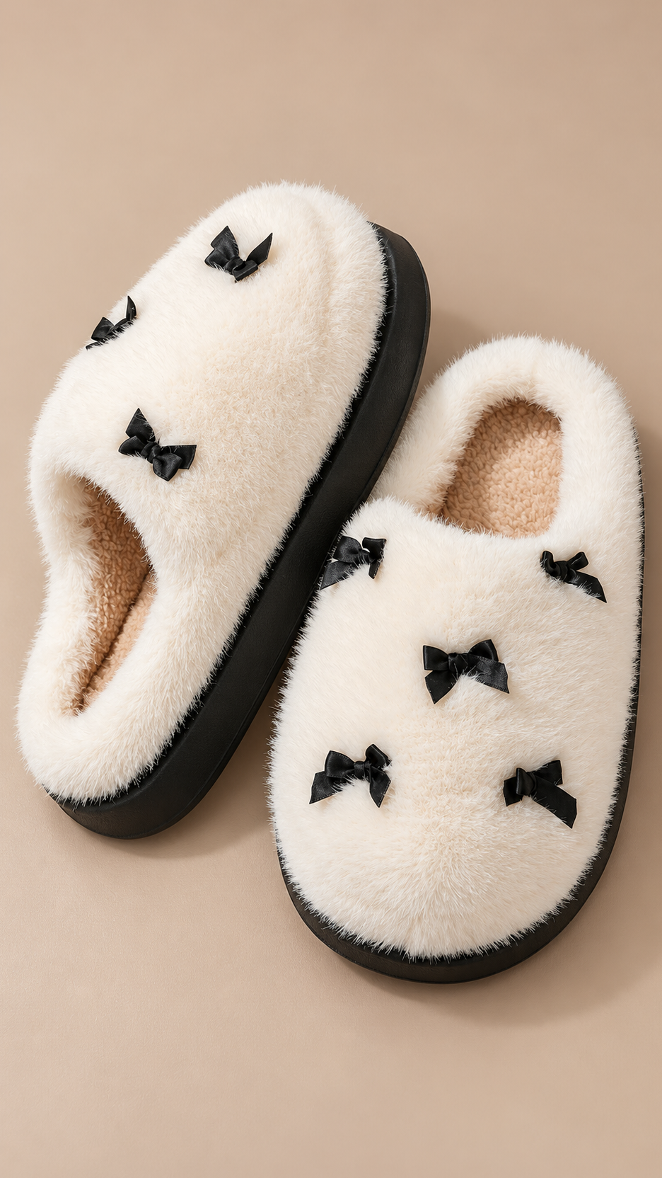 Delphine Cloud Slipper — Bow White product only