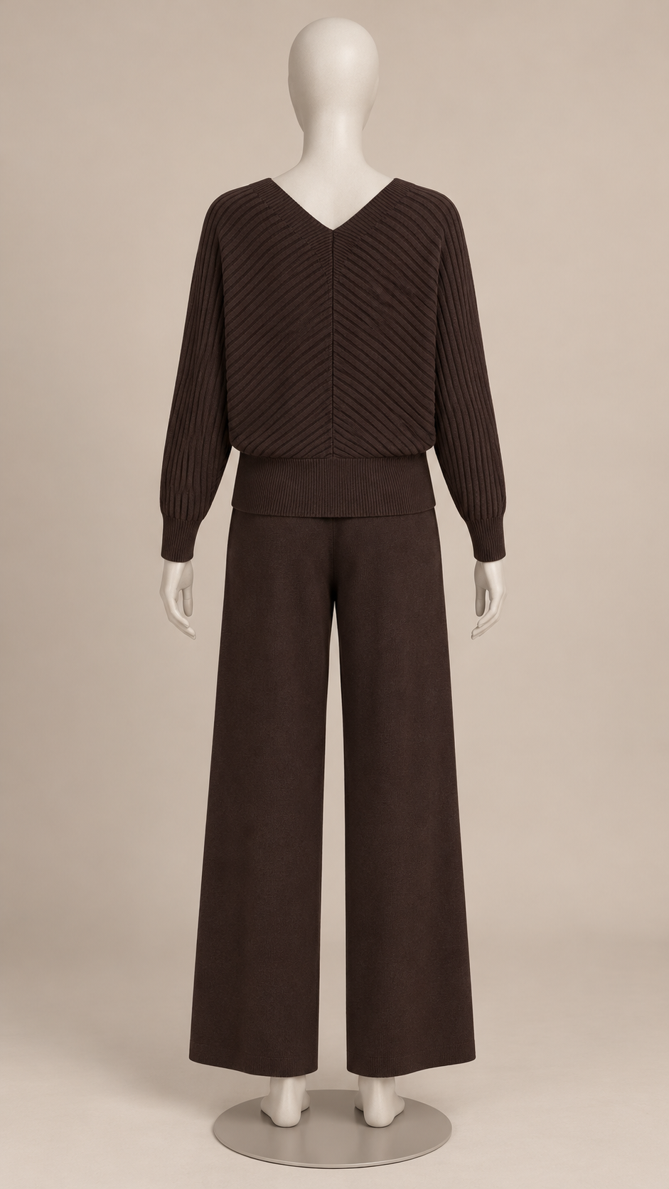 Briony Crisscross Pant Set — Brown mannequin back