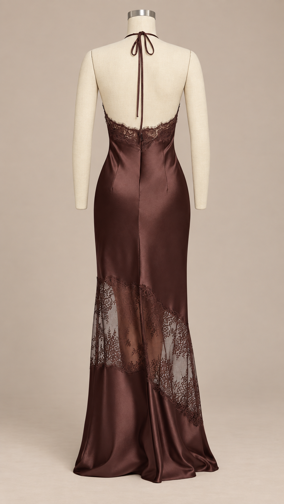 Aveline Leopard Maxi — Brown mannequin back