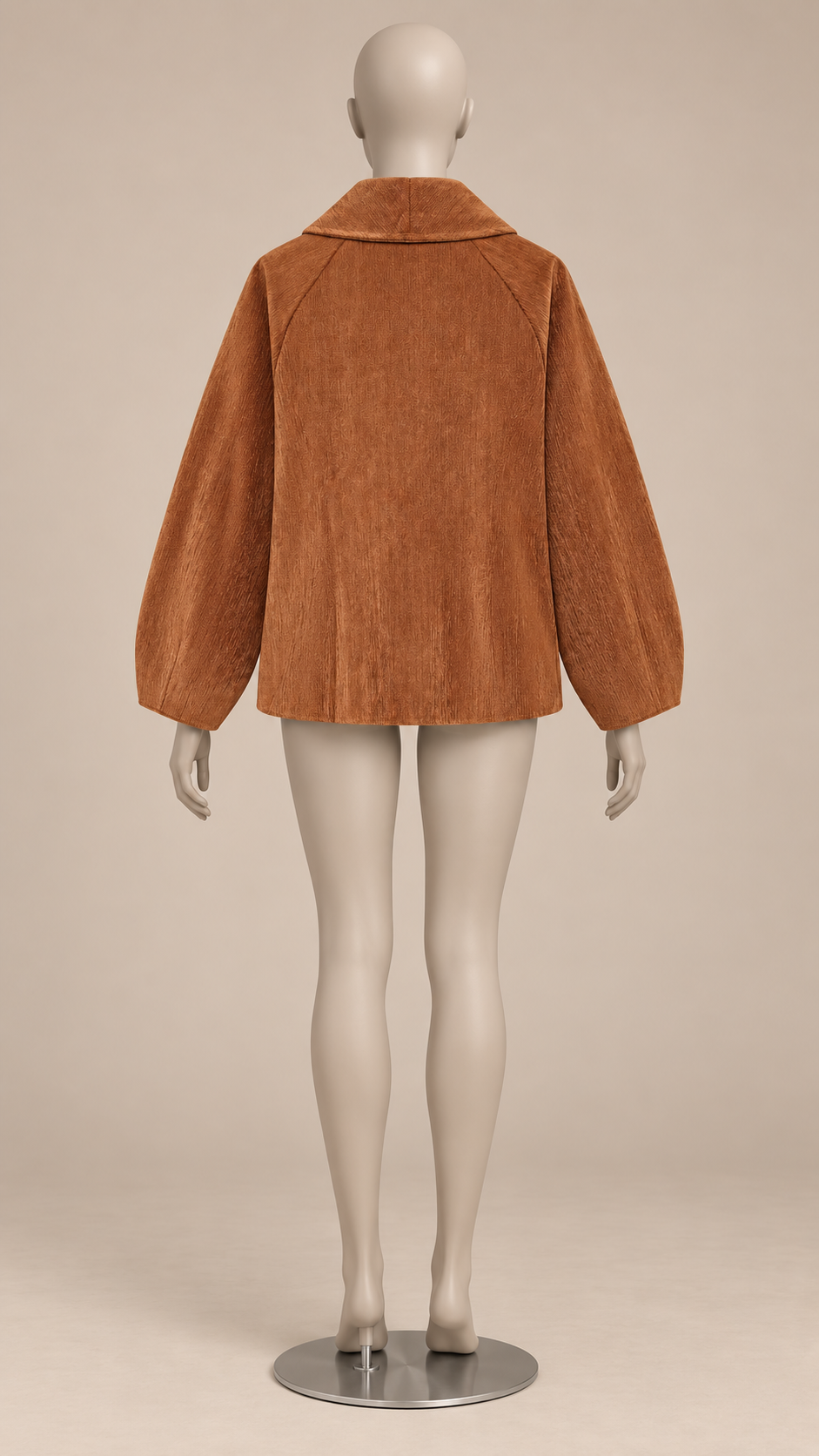 Paloma Corduroy Jacket — Brown mannequin back