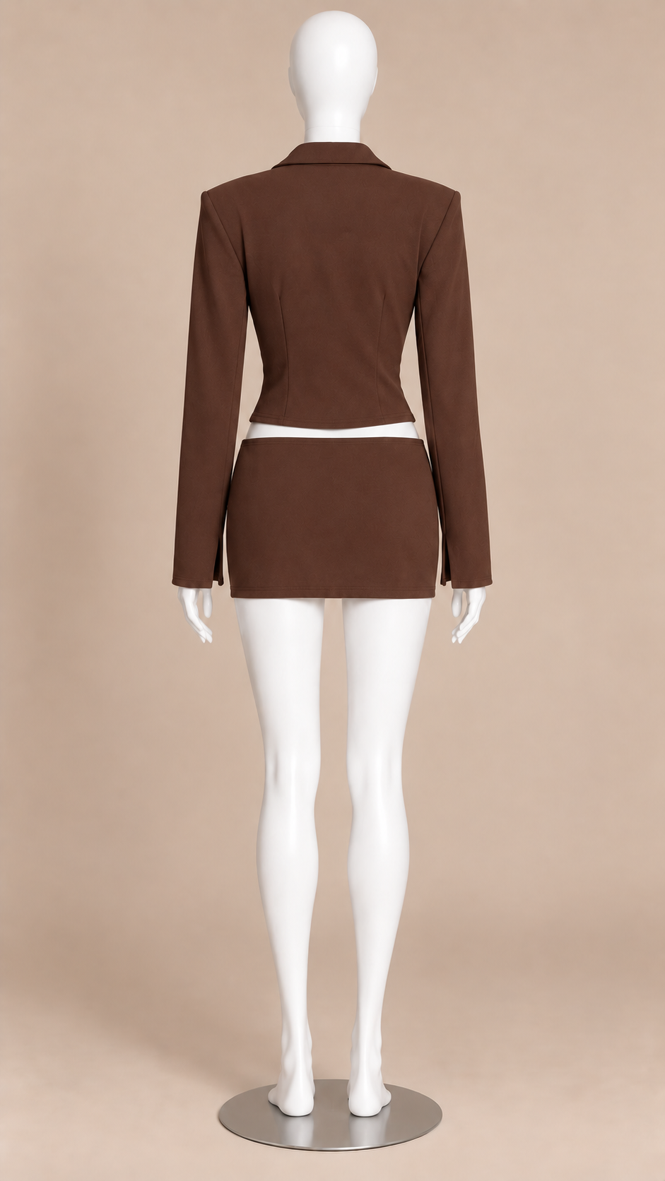 Romy Hook Set — Brown mannequin back