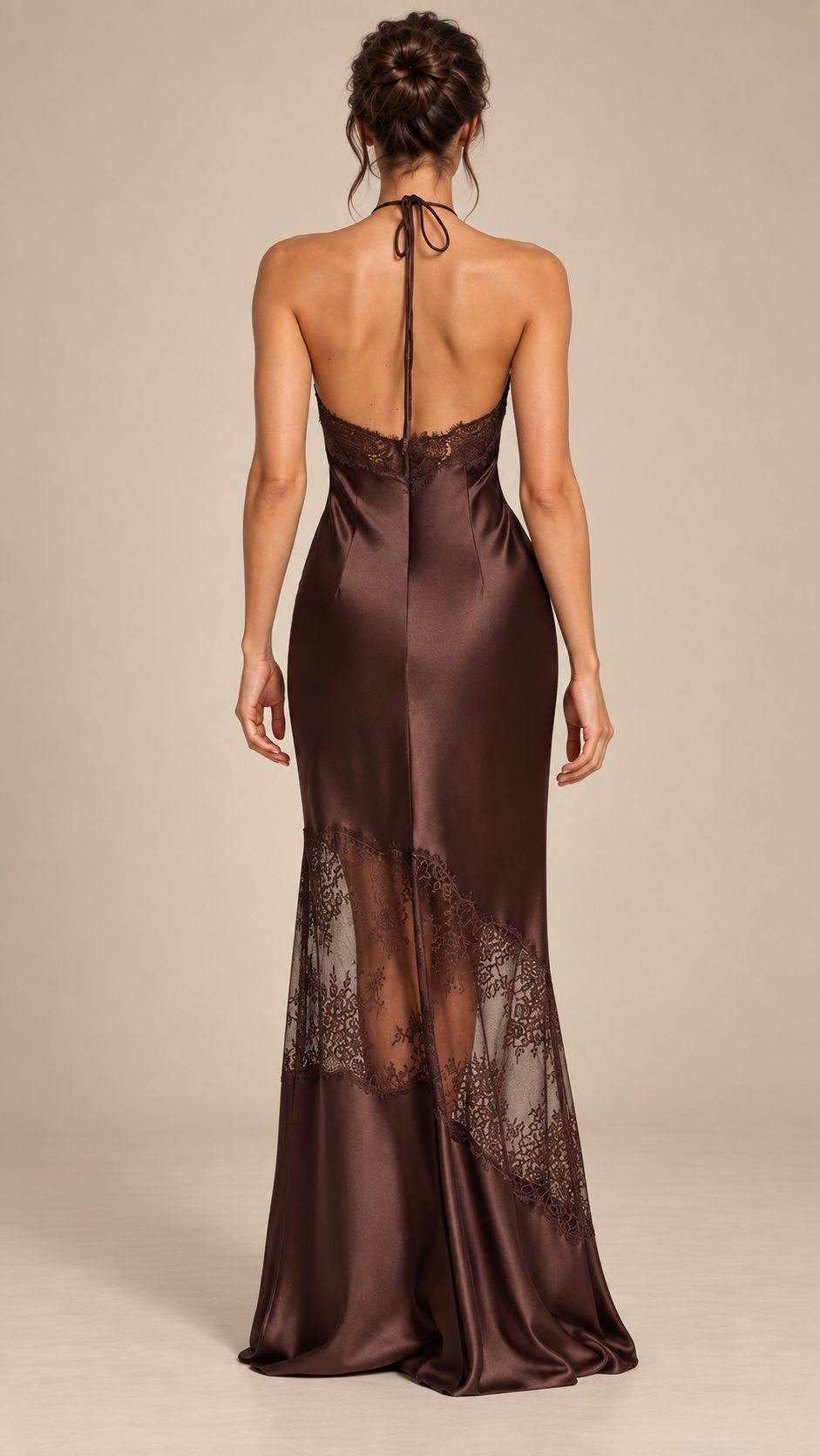 Aveline Leopard Maxi — Brown model back
