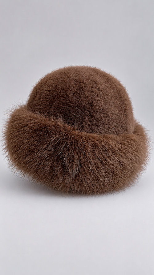 Tatiana Fur-Roll Cossack Hat — Brown product only