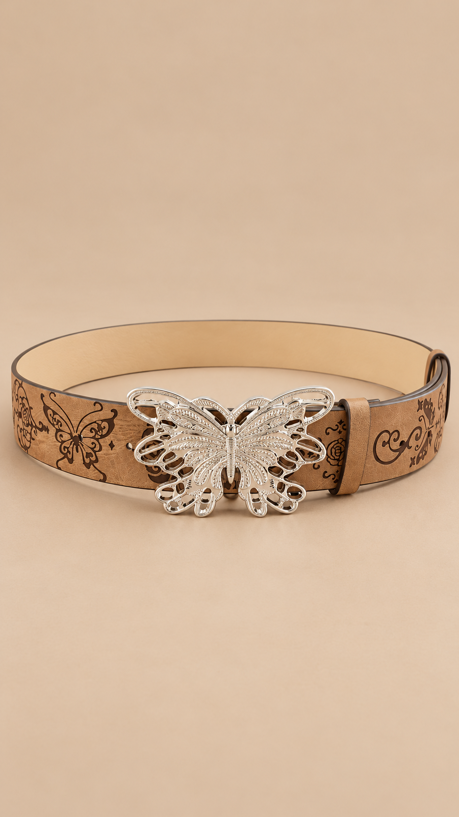Perrine Embossed Belt — Brown product only
