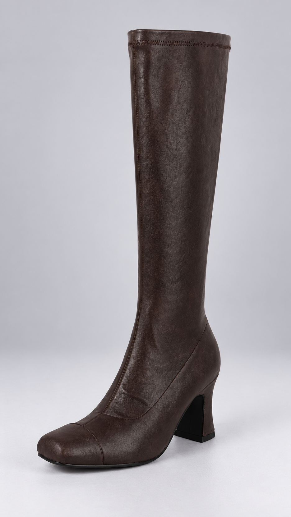 Linnette Side-Zip Knee Boot — Brown product only