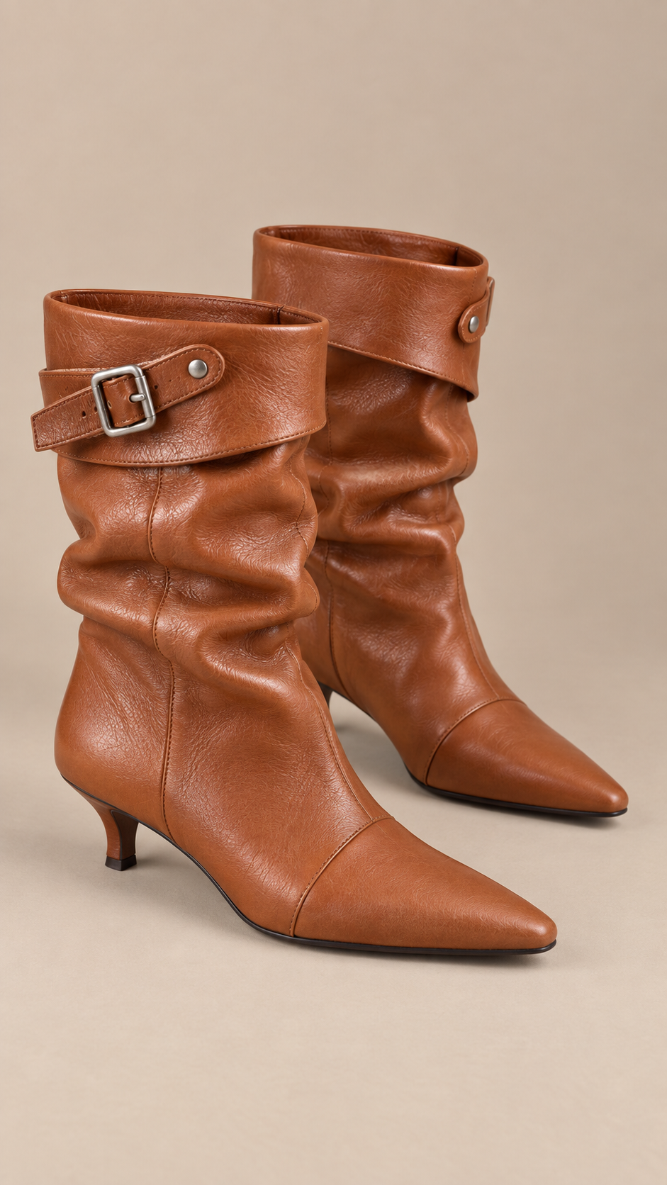 Delphine Slouch Boots — Brown product only
