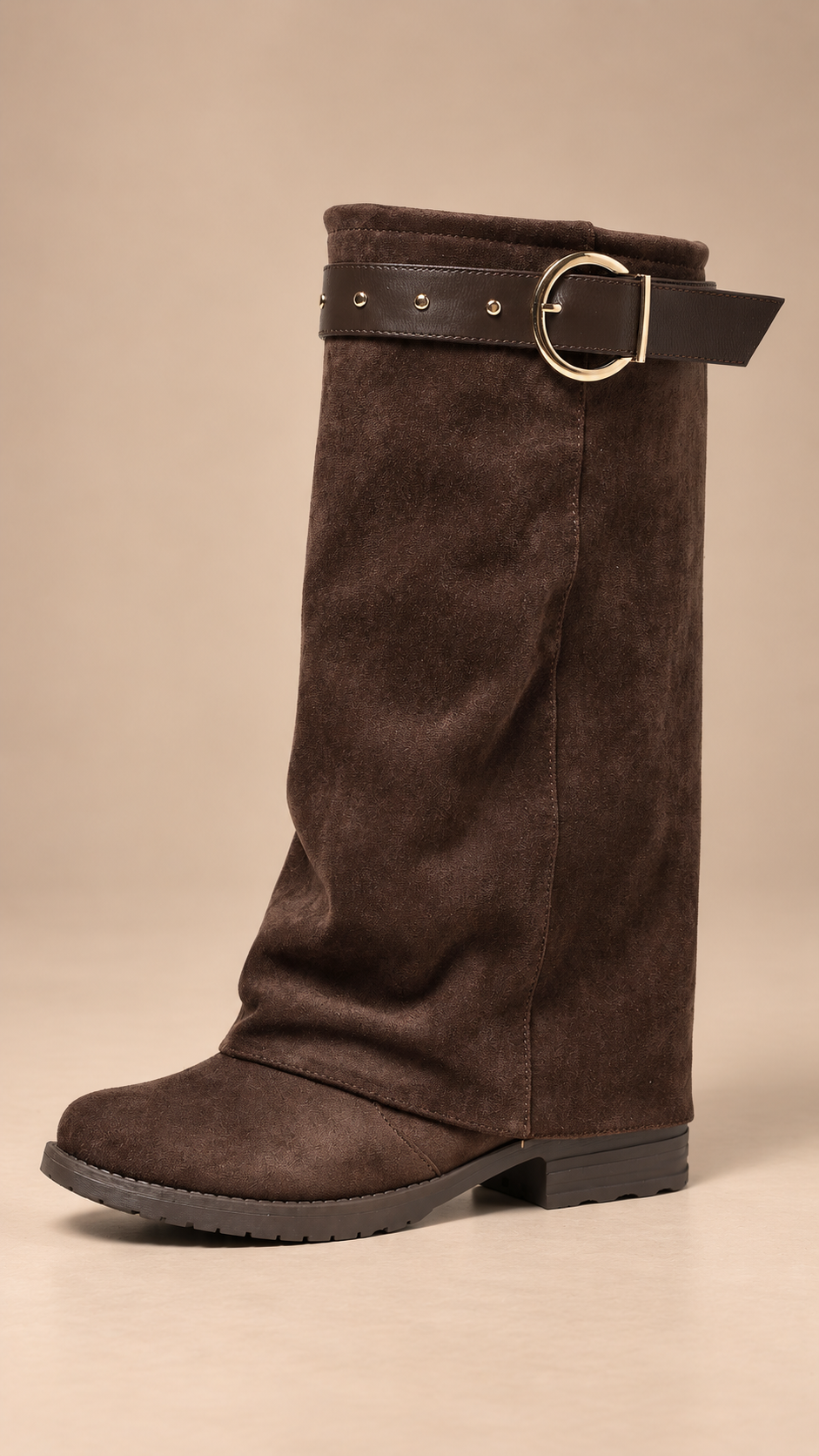 Dagny Cuffed Boot — Brown product only