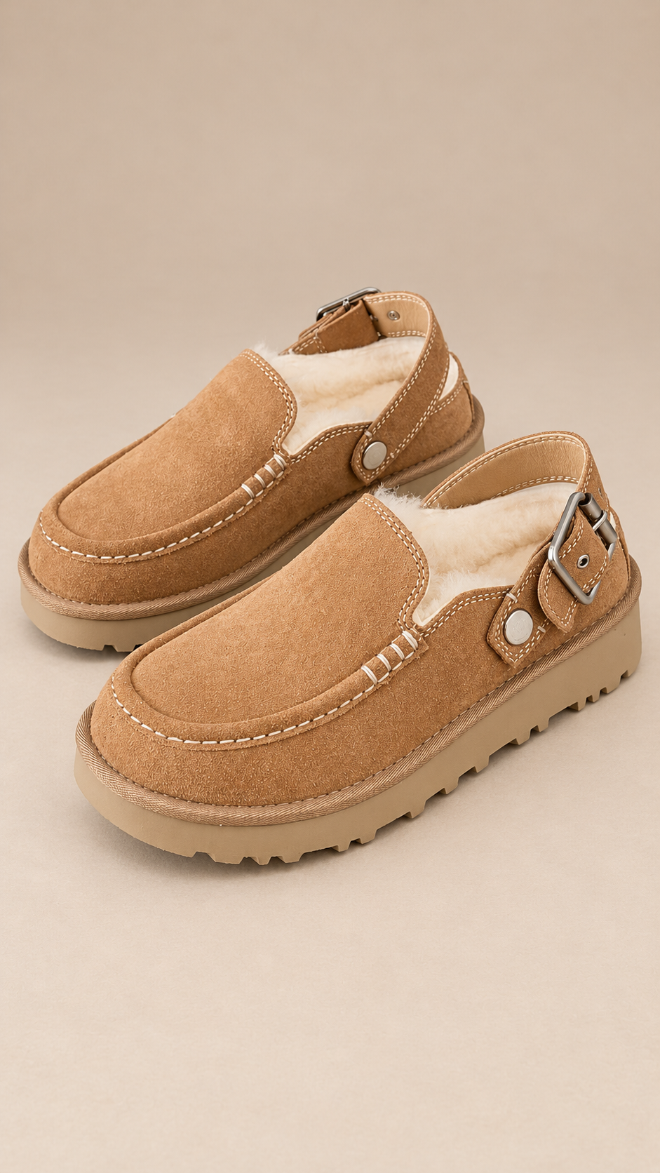 Amalia Moc-Stitch Clog — Camel product only