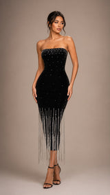 Celestine Tassel Midi Dress