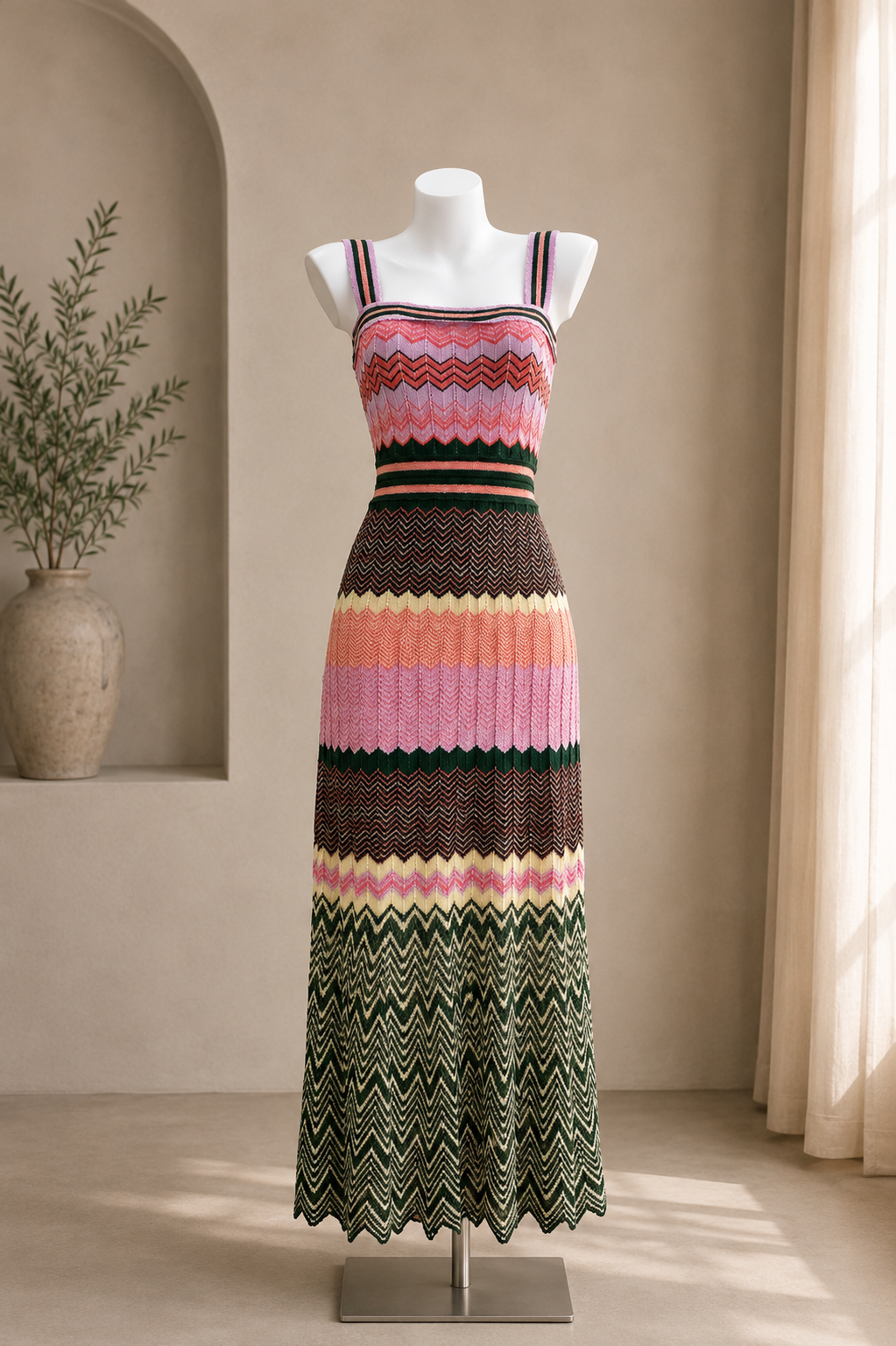 Aveline Contrast Slip Dress
