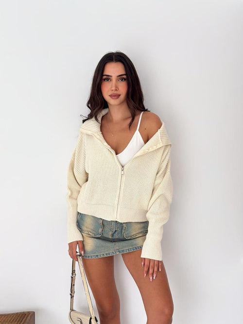 Knit Zip Sweater