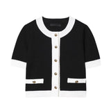 Color Trim Cardigan