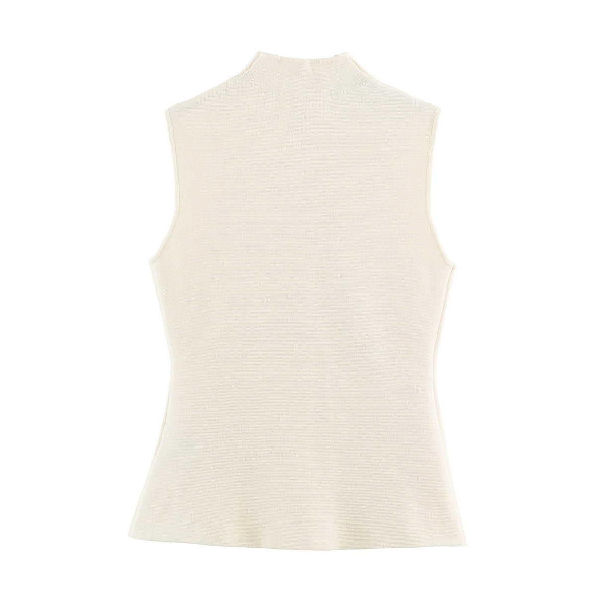 Covered Button Knit Vest Top